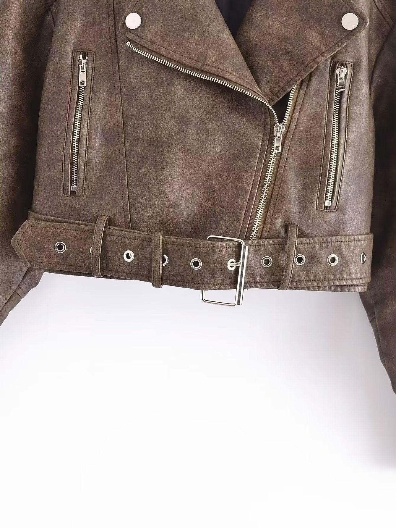 Veste Biker Cuir | Cuir | Style Rock et Moderne – Image 6