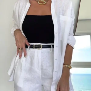 Ensemble short et chemise assortis Everyday Elegance