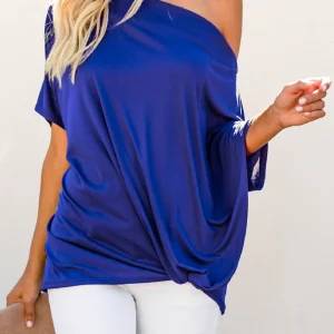 Cherry - Élégante blouse asymétrique à une épaule