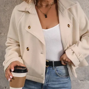 Madeleine - Veste boutonnée à col élégant