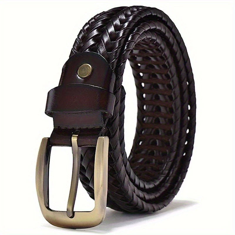 Ceinture en cuir tressé pour homme – élégante et intemporelle – Image 8