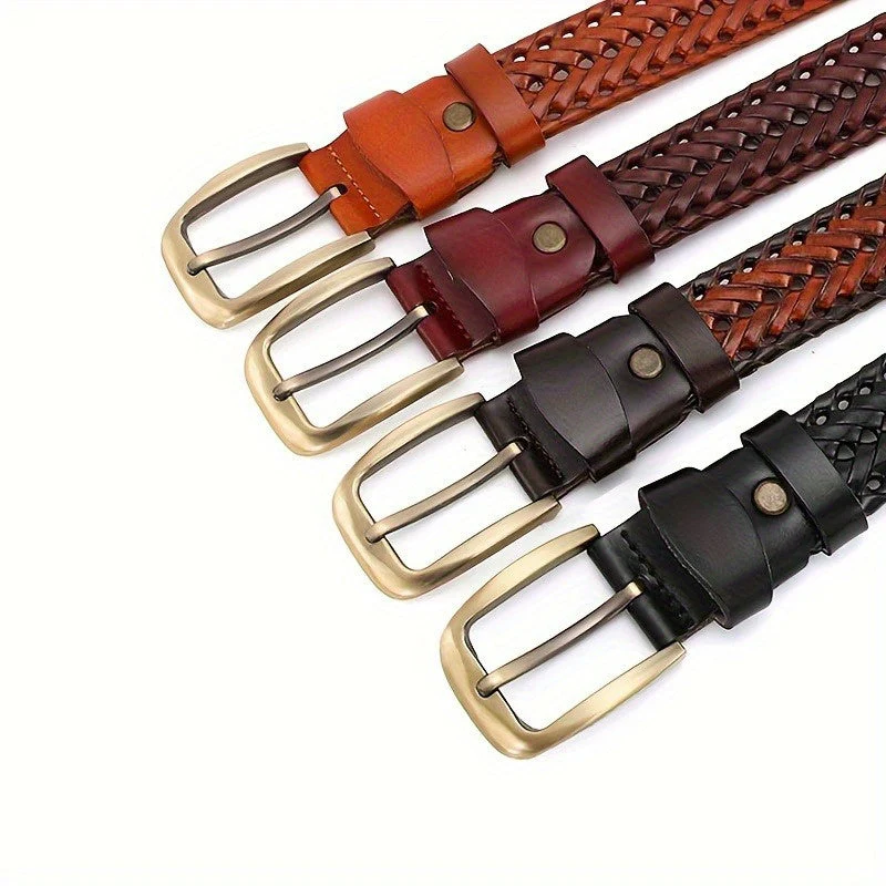 Ceinture en cuir tressé pour homme – élégante et intemporelle – Image 9