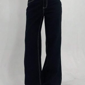 Jean droit taille basse