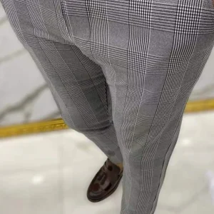 Pantalon motif prince de Galles