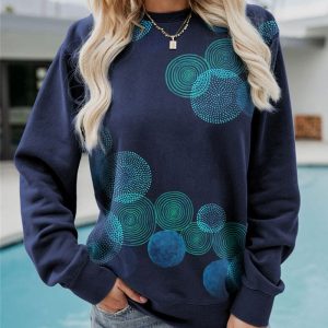 Stephanie - Pull ample décontracté à col rond