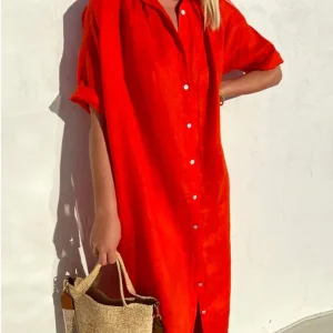 Viana - Robe chemise d'été pour femme