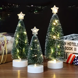 3 Petits Sapins de Noel Artificiel