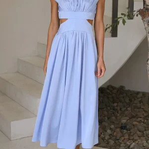 Arabella - Robe longue plissée pour femmes