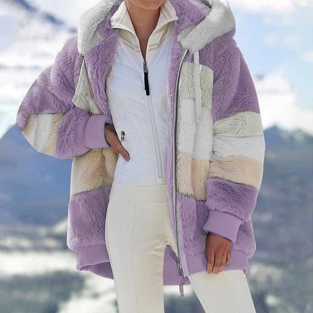 Veste polaire à capuche - Azalea – Image 3