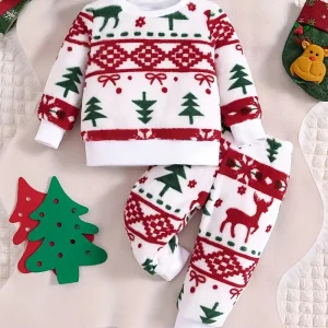 Ensemble Motif Sapin de Noel Bébé