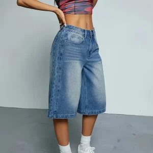 Wilda - Short en jean taille haute tendance pour femme