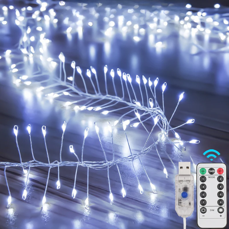 Guirlande Lumineuse Sapin de Noël LED Gouttes – Image 6