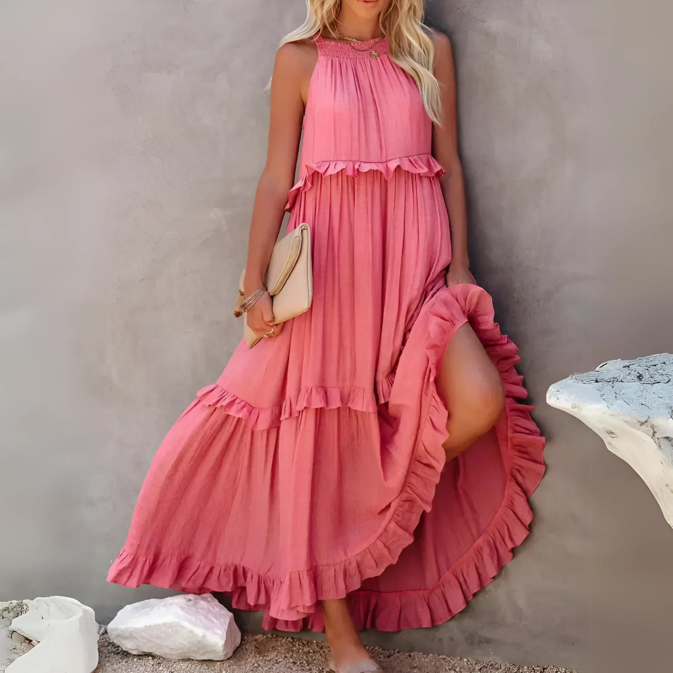 Robe Lysa Longue – Style Bohème Chic & Coupe Fluide – Image 3