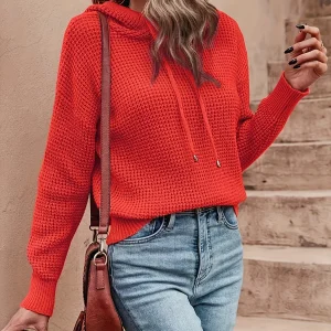 Pull À Capuche Décontracté Élégant Pour Femmes – Indispensable Mode Automne/Hiver