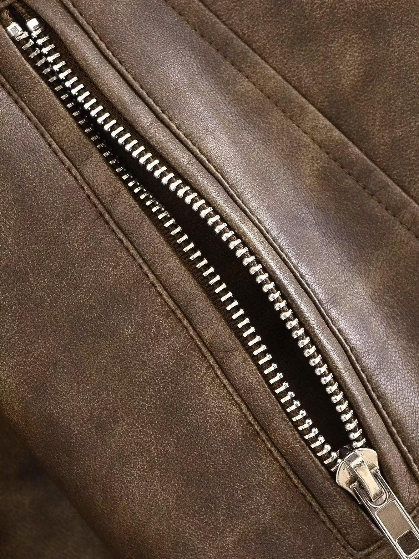 Veste Biker Cuir | Cuir | Style Rock et Moderne – Image 3