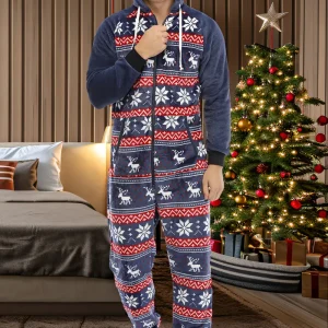 Pyjama Polaire Renne de Noel Homme