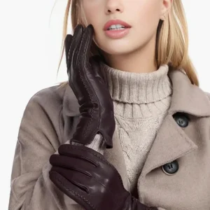 Gants chauds doublés en polaire de chèvre