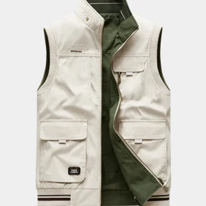 Gilet de Luxe Homme en Coton – Élégance et Fonctionnalité