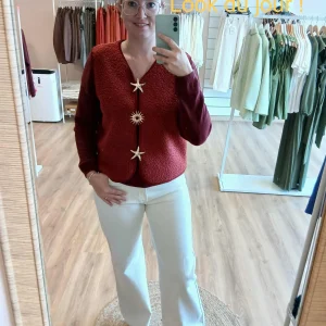 Gilet Elena Femme Sans Manches Broches - Gilet Élégant 3 Coloris