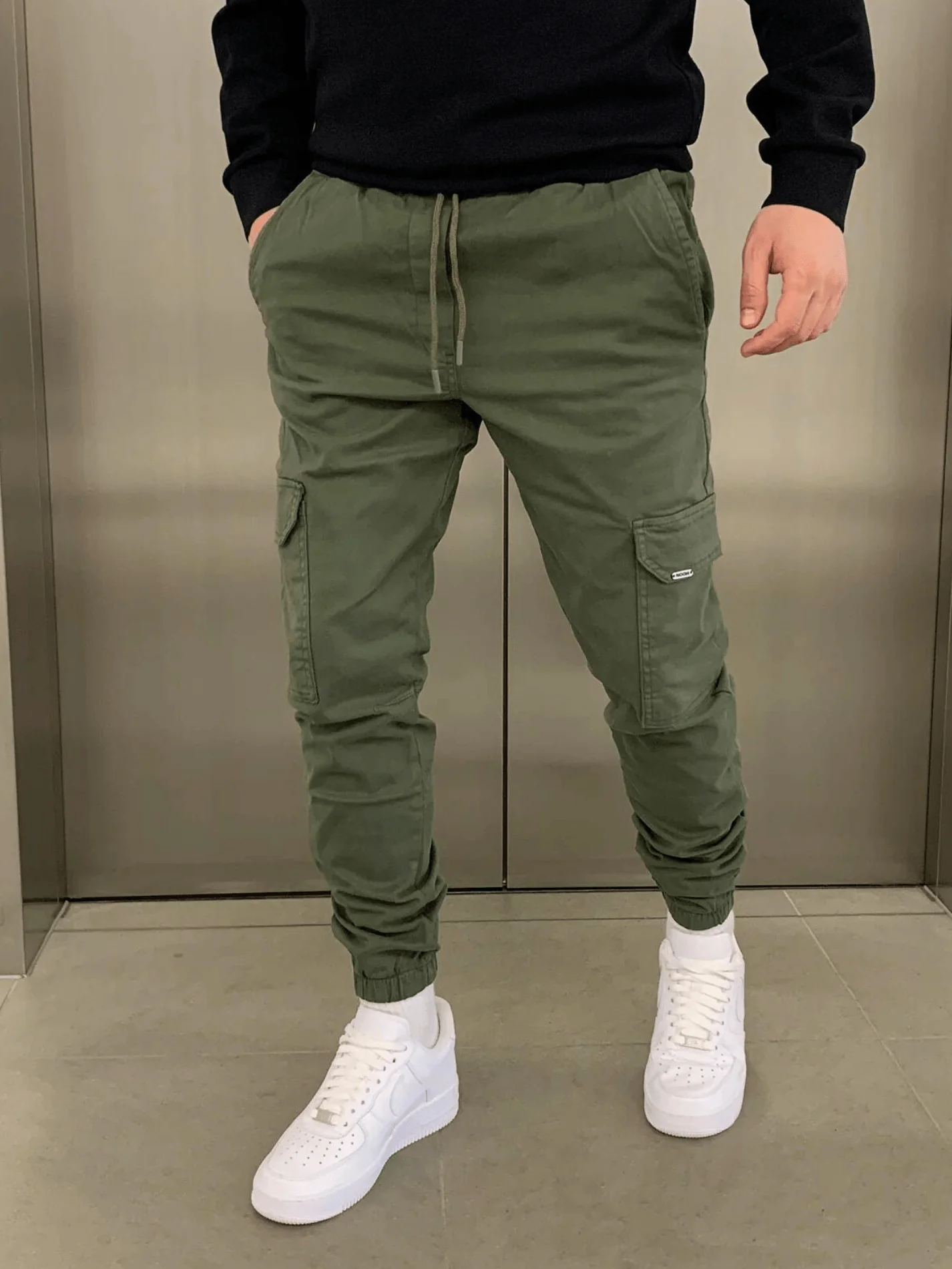 Jogger cargo pour homme coupe décontractée – pantalon confortable et moderne avec poches pratiques – Image 6