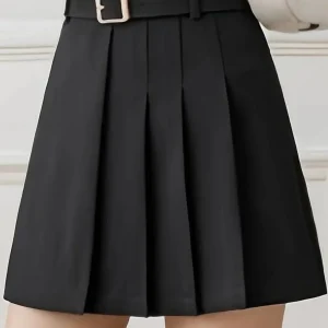 Jupe plissée de style élégant Jupe courte