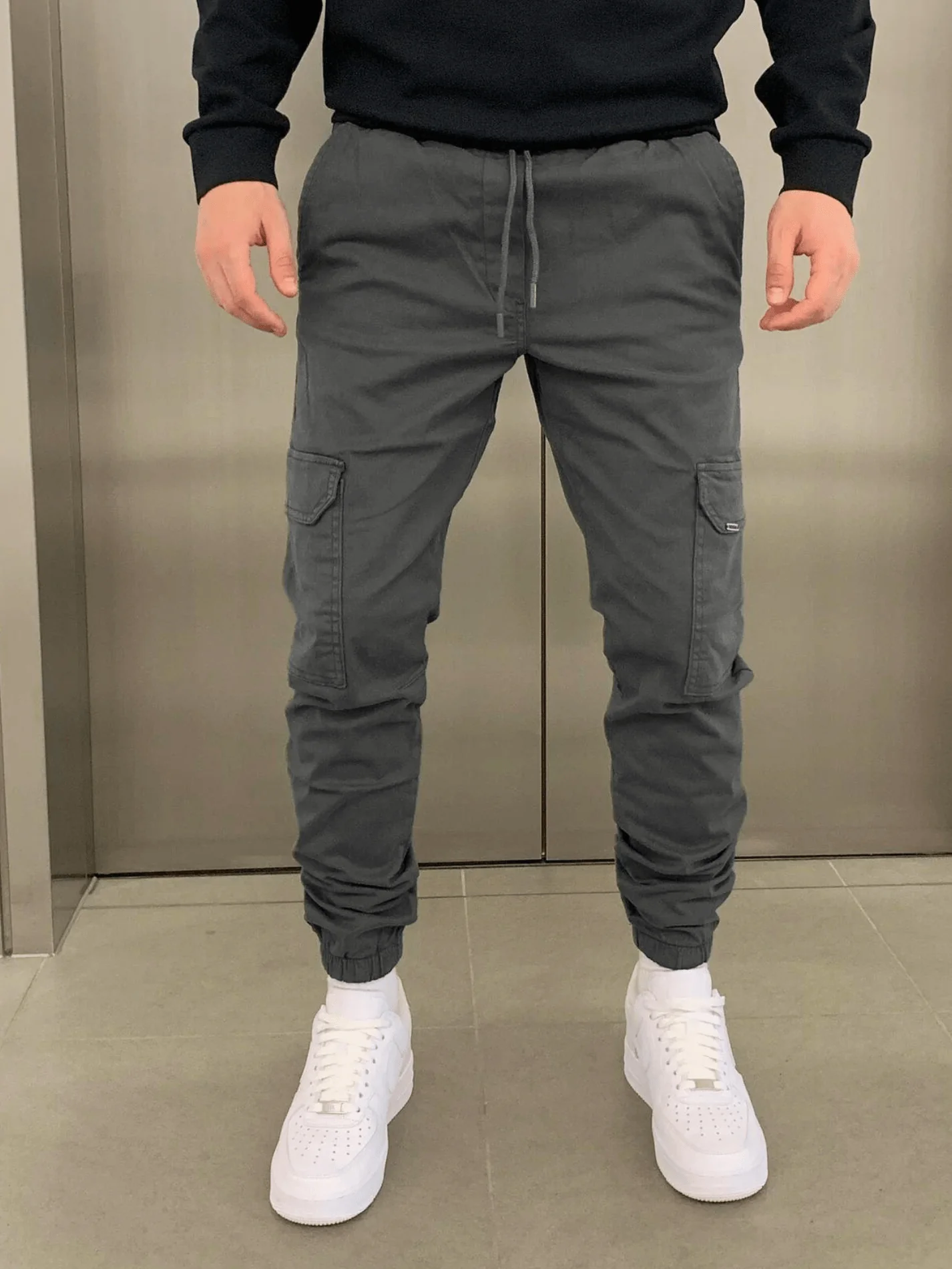 Jogger cargo pour homme coupe décontractée – pantalon confortable et moderne avec poches pratiques – Image 7