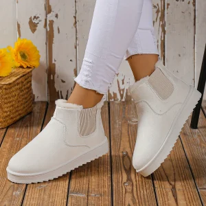 Bottines Slip-On Décontractées | Semelle Épaisse | Style Minimaliste