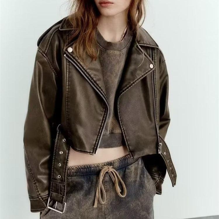 Veste Biker Cuir | Cuir | Style Rock et Moderne