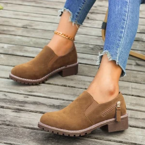 Fedelia - Chaussures à bout rond pour femmes