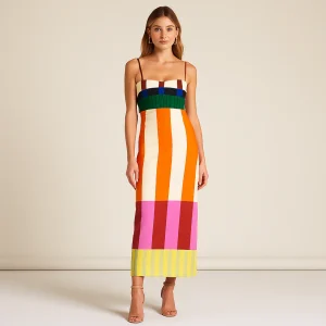 Robe Riviera Multicolore – Coupe Fluide & Esprit d’Été Chic