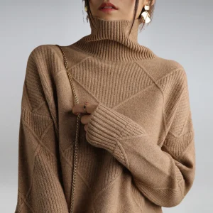 Pull à col roulé Cozy Cashmere pour femme