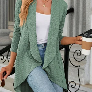 Mia - Cardigan tricoté ample à revers