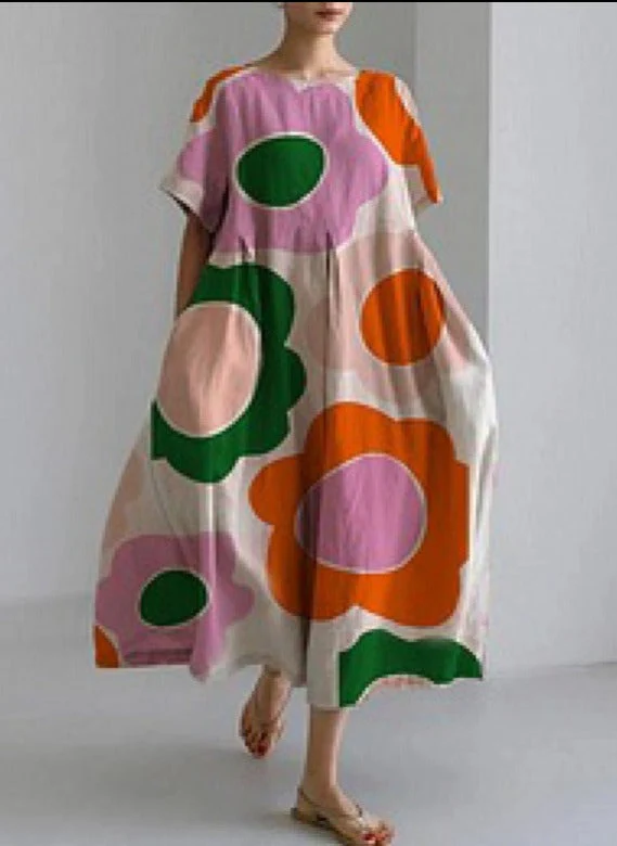 Jamie - Robe ample col rond mode haut de gamme – Image 3