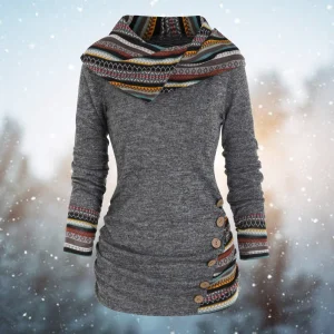 Sweat à capuche tribal décontracté Ella