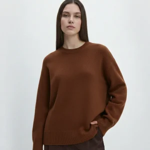 Pull en Maille Premium | Juliette – Brun Café