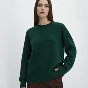 Pull en Maille Premium | Élise – Vert Forêt