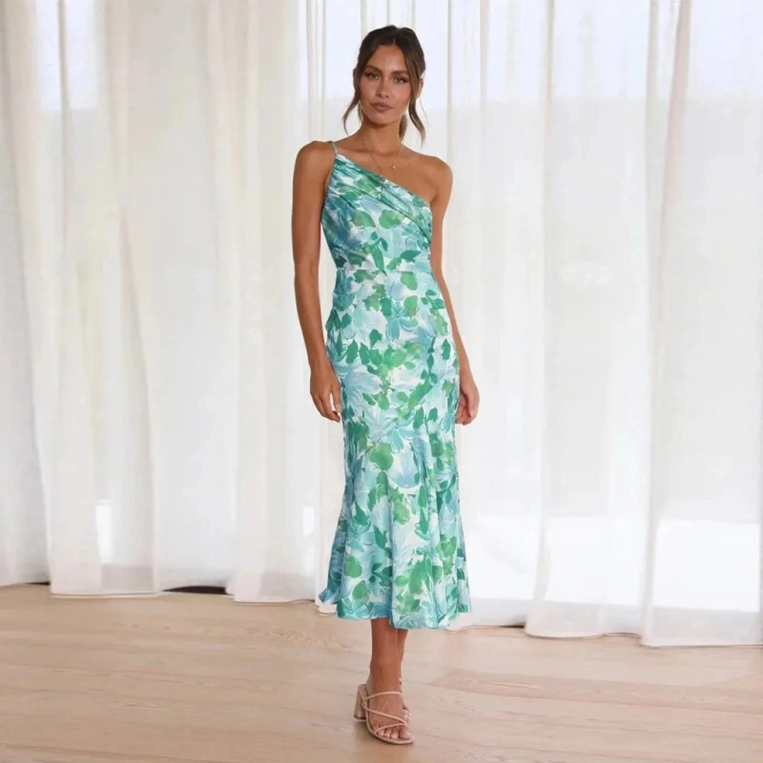 Sienna™ | Robe longue asymétrique à motif fleuri pour femme – Image 7