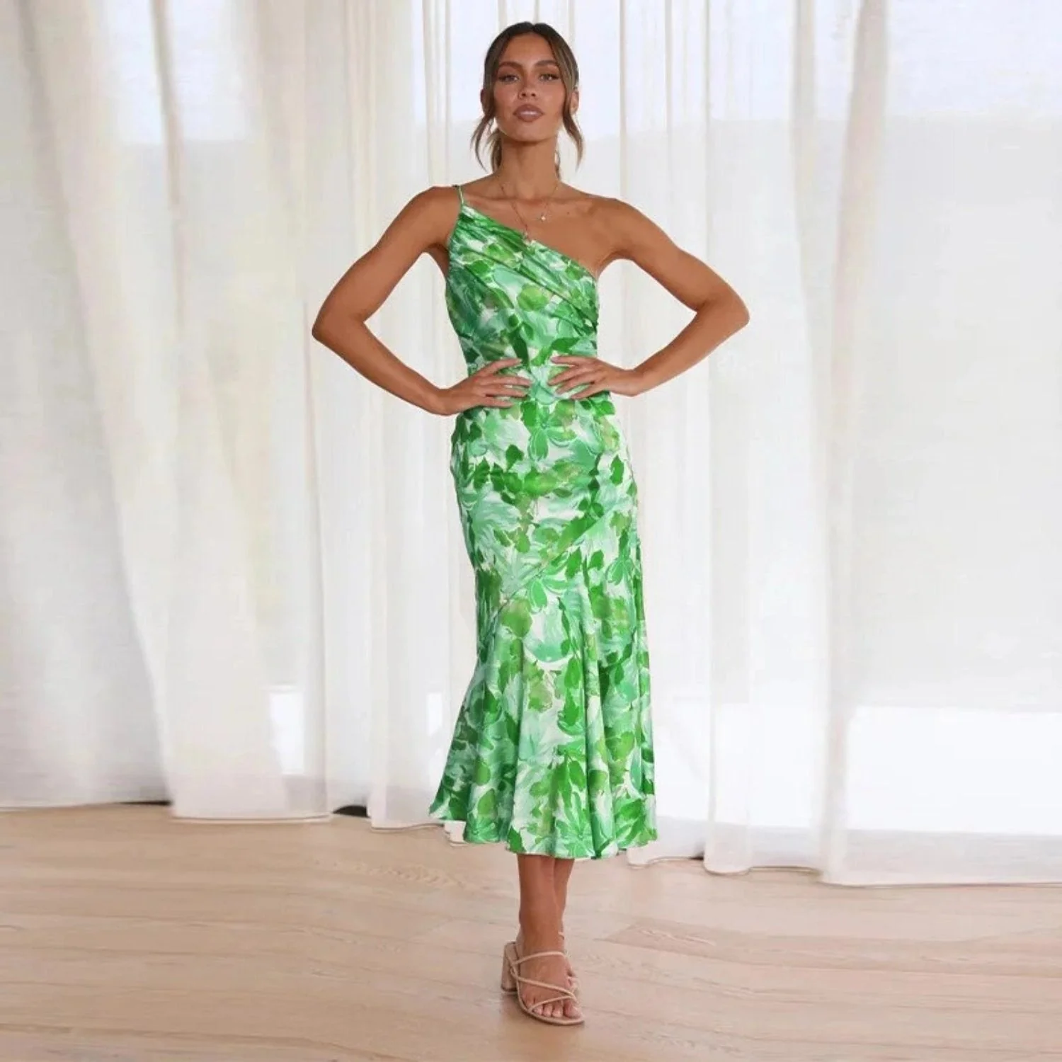 Sienna™ | Robe longue asymétrique à motif fleuri pour femme – Image 8