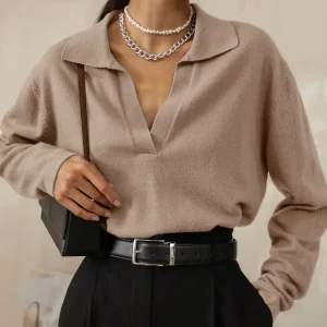 Pull à col décontracté