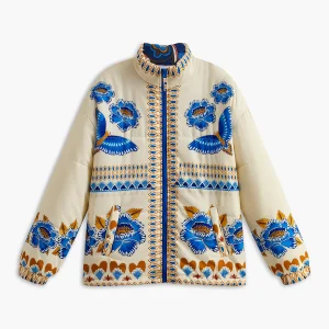 Veste Imprimée Florale | 100% Coton | Élégance Bohème