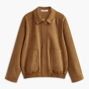 Veste en Suédine Camel | Élégante & Décontractée | Toucher Doux