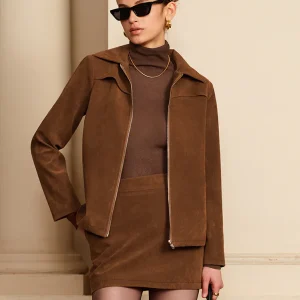 Veste en Velours Marron | Élégance Automnale | Coupe Classique