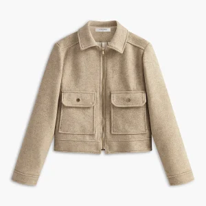 Veste en Laine Mélangée | Design Structuré | Élégance Classique