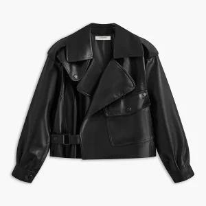 Veste Courte en Similicuir | Look Audacieux et Moderne | Style Perfecto