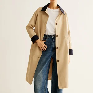 Trench-Coat Beige Classique | Élégance & Polyvalence | Style Intemporel