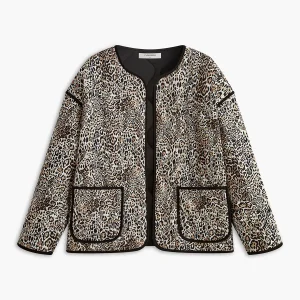 Veste Léopard Chic | Coupe Droite | Confort et Style