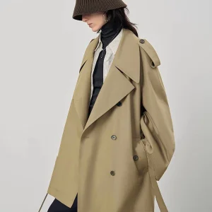 Trench Oversize Ceinturé | Beige | Élégance Intemporelle
