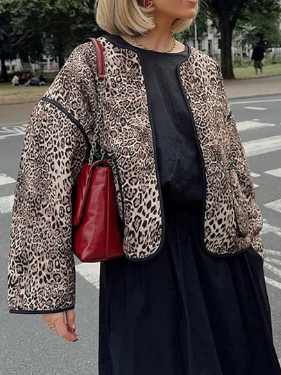 Veste Léopard Chic | Coupe Droite | Confort et Style – Image 4