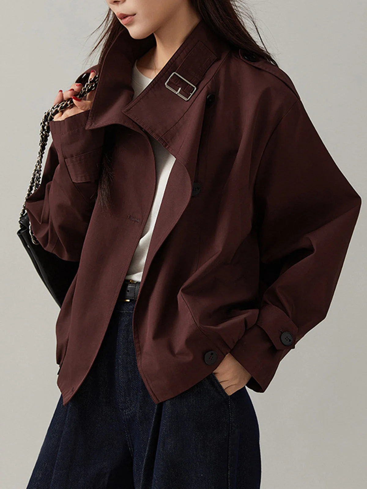 Veste Oversized Marron | Style Urbain & Tendance | Confort Léger