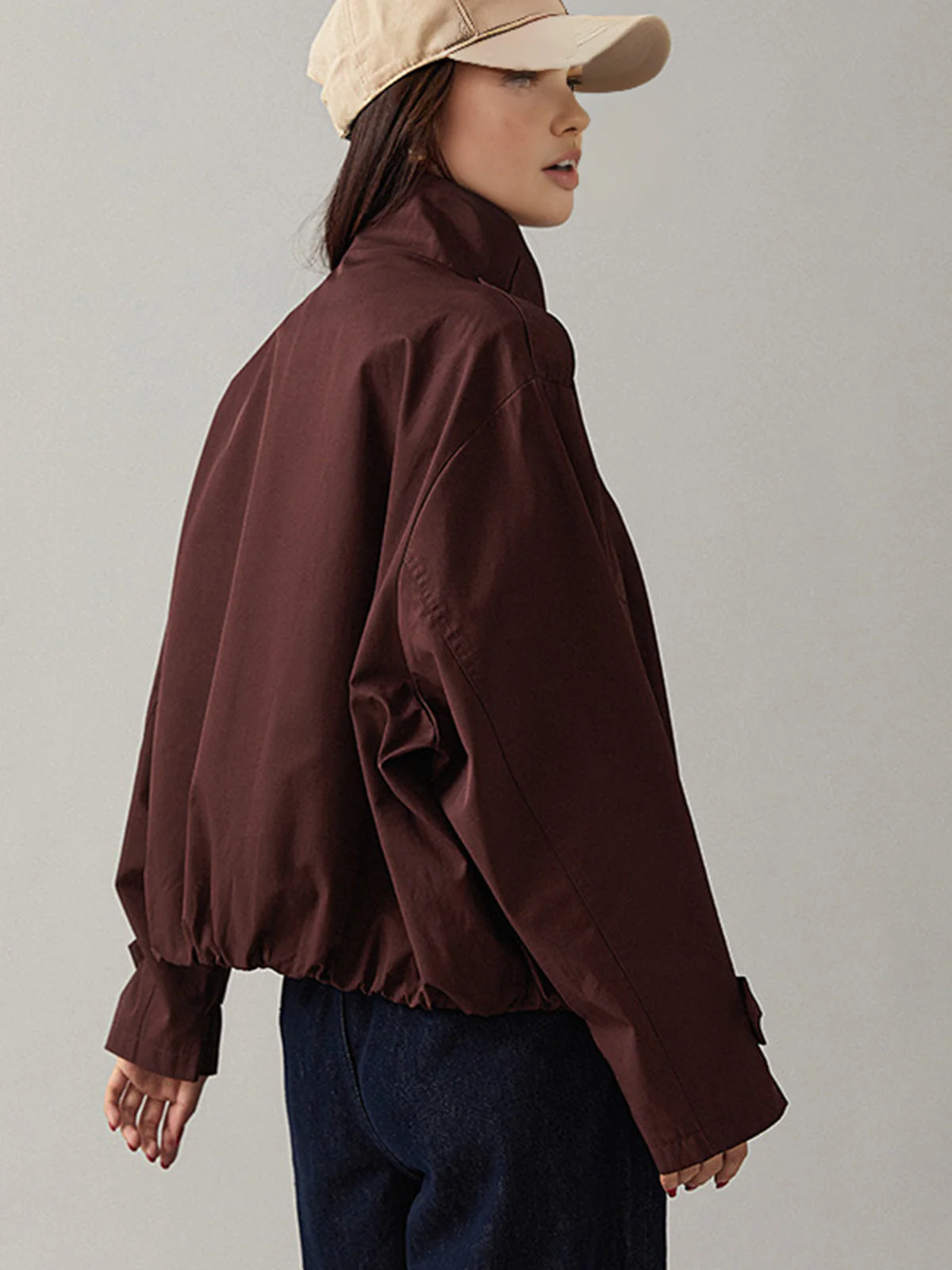 Veste Oversized Marron | Style Urbain & Tendance | Confort Léger – Image 4